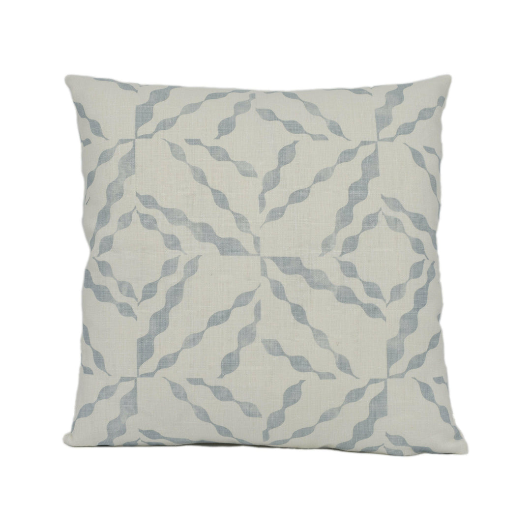 Christopher Farr - Puzzle - Pale Blue - Modern Geometric Cushion Cover - Handmade Throw Pillow Designer Home Décor.