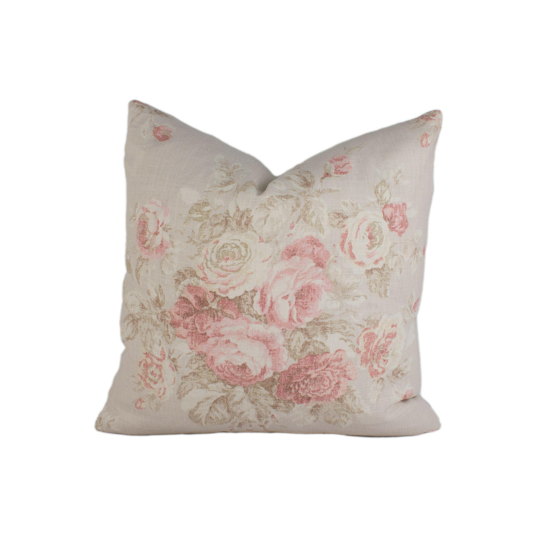 Ralph Lauren - Wainscott Floral - Cameo Pink - Stunning Designer Cushion Cover Home Décor Throw Pillow.