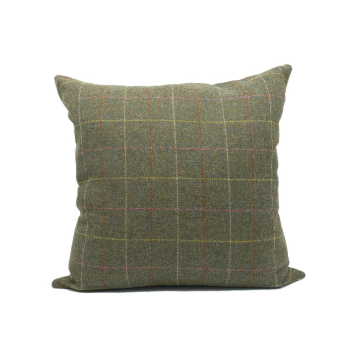 Abraham Moon - Rosa - Myrtle - 100% Wool Cushion Cover - Designer Plaid Pillow Cover - Handmade Custom Abraham Moon Pillow.