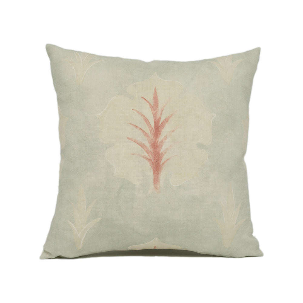 Zoffany - Cinquefoils - Norsk Blue - Classic Acanthus Leaf Design Cushion Cover - Handmade Throw Pillow - Designer Home Décor.