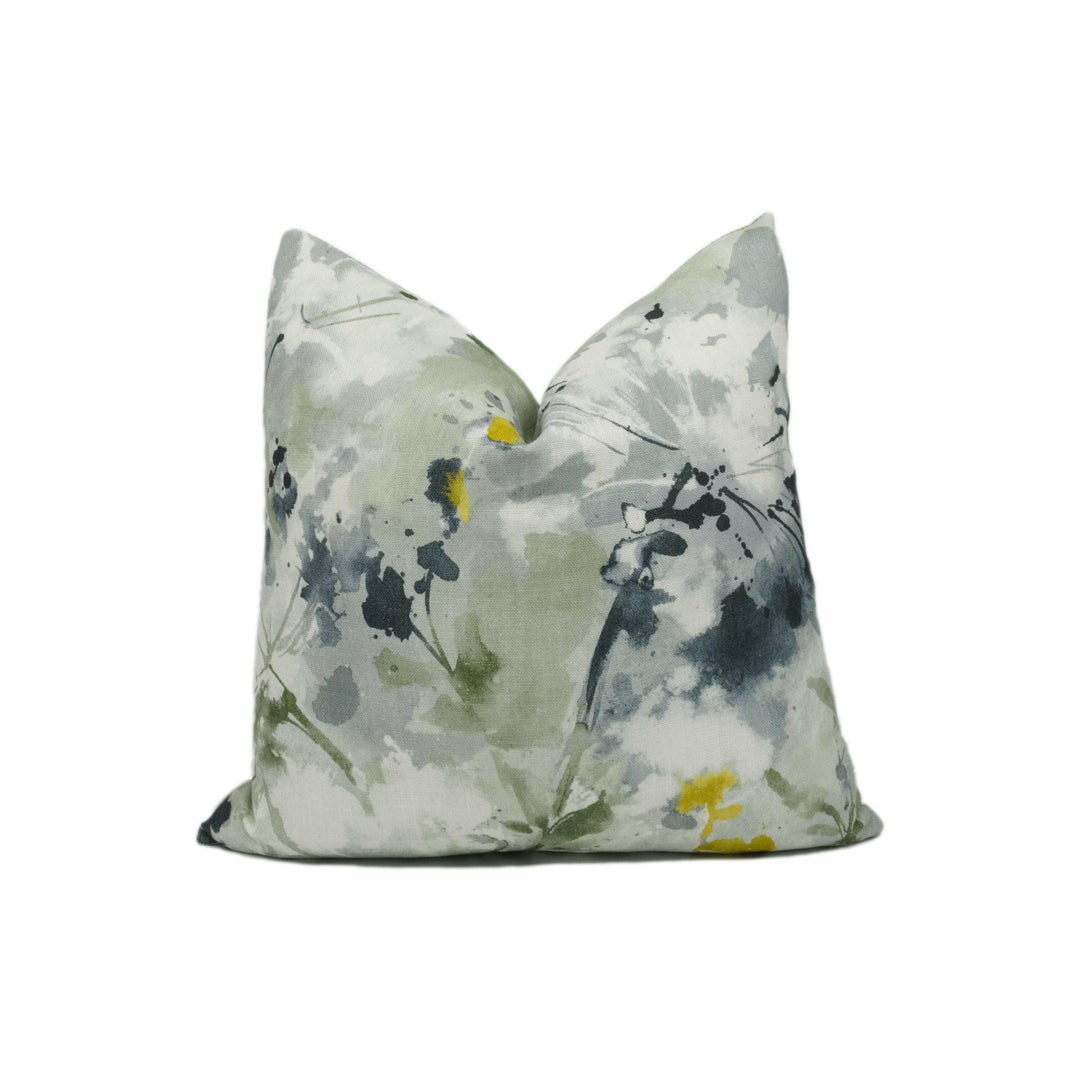 Sanderson - Simi - Grey / Pearl - Stunning Watercolour Floral Cushion Cover - Handmade Throw Pillow - Designer Home Décor.