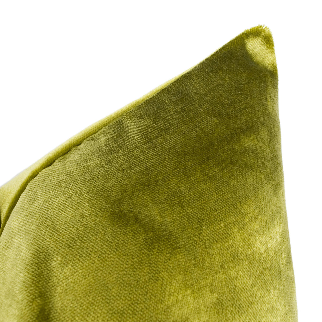 Clarke &amp; Clarke - Allure - Chartreuse - Plush Velvet Statement Cushion