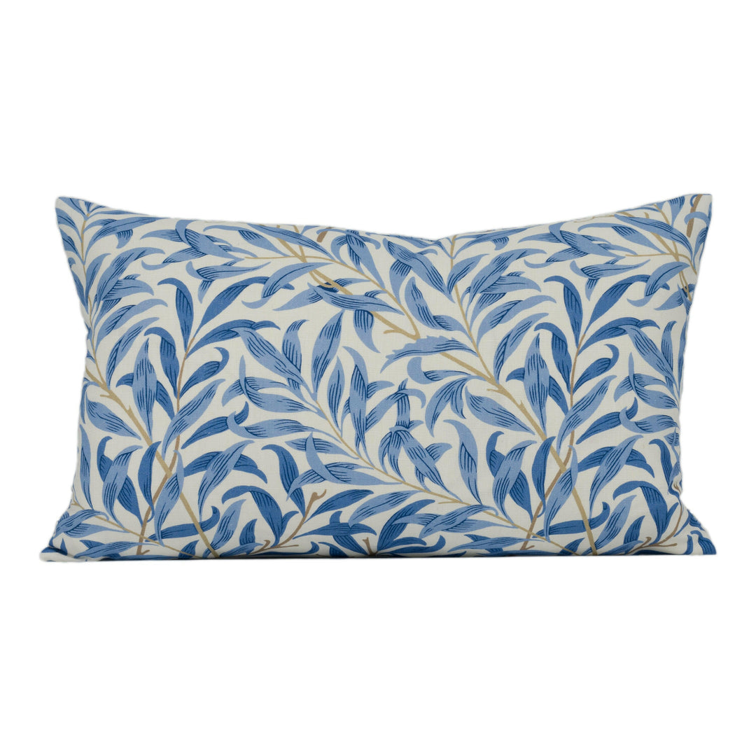 William Morris - Willow Boughs - Woad - Bright Classic English Cushion Cover - Handmade Throw Pillow - Designer Home Décor.