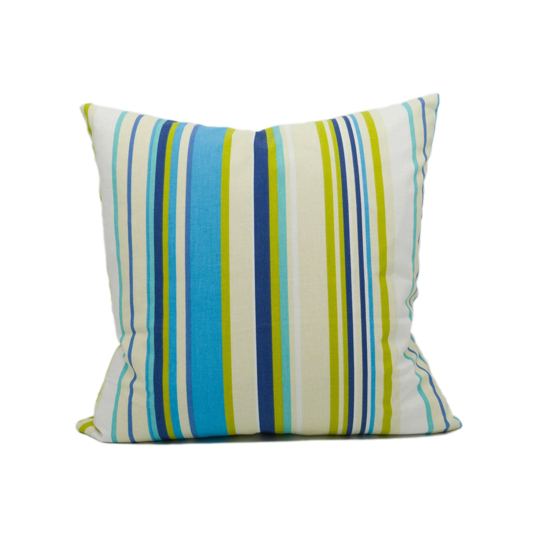 Harlequin - Rush - Ocean Khaki White & Neutral - Modern Colourful Uneven Stiped Cushion Cover - Handmade Throw Pillow - Designer Home Décor.