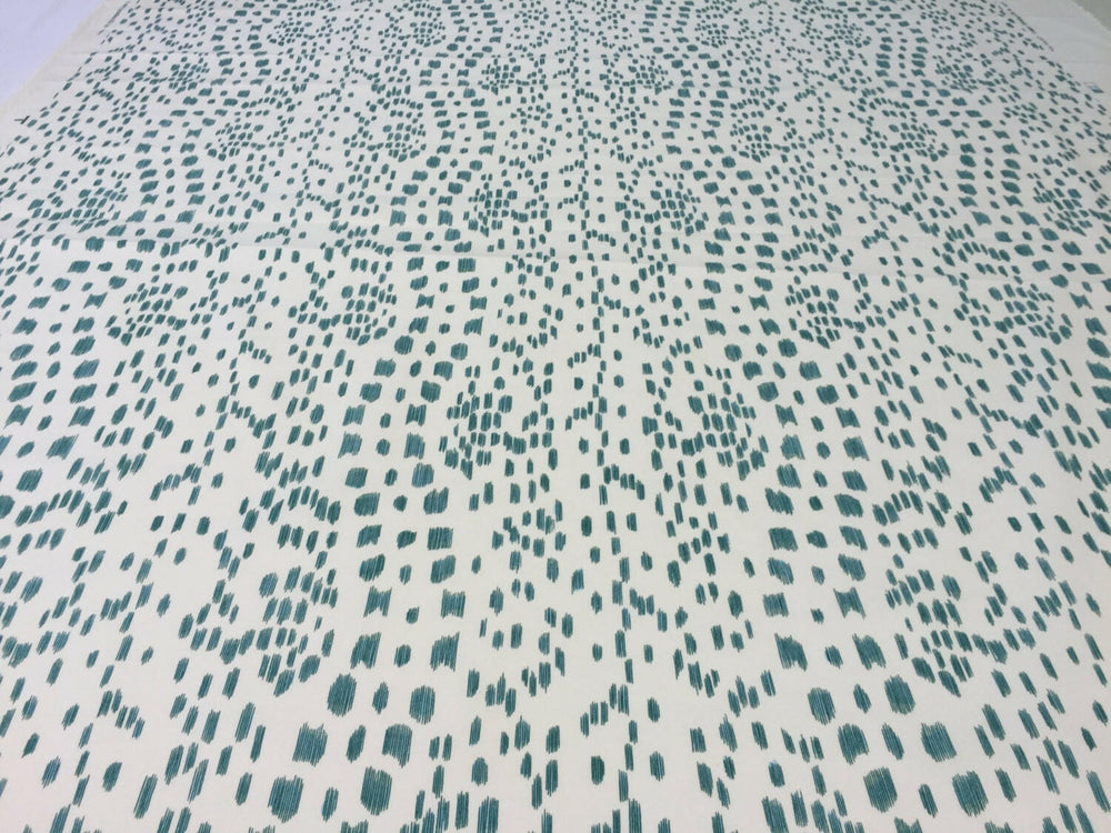 Brunschwig & Fils Les Touches Aqua Made To Measure Professionally Made Roman Blind.