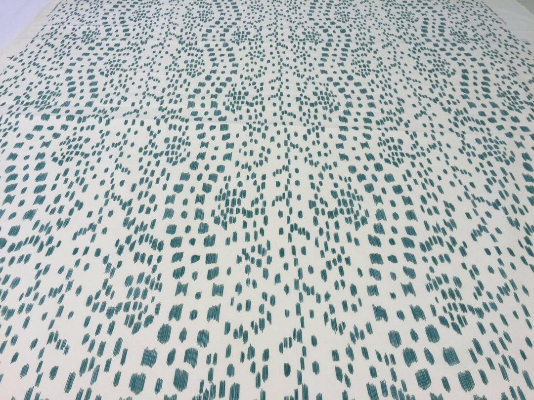 Brunschwig & Fils Les Touches Aqua Made To Measure Professionally Made Roman Blind.