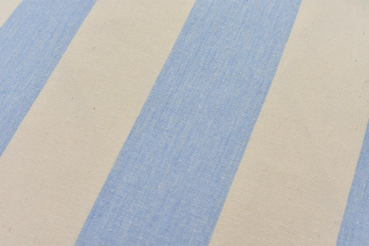 Ian Mankin – Devon Stripe – Bluebell – Designer Cotton Stripe Cushion Cover