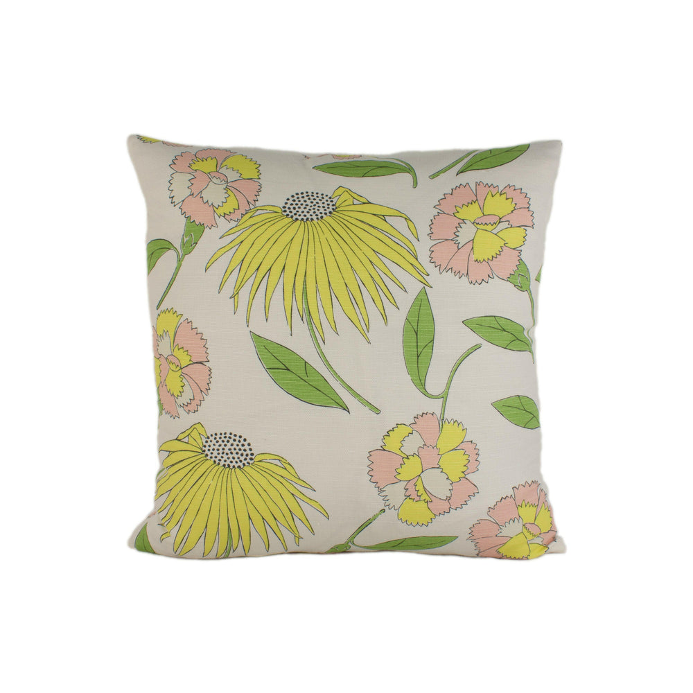 Schumacher - Bouquet Toss - Pink Lemonade - Retro Floral Vintage Celerie Kemble Cushion Cover - Handmade Throw Pilow Designer Home Decor.