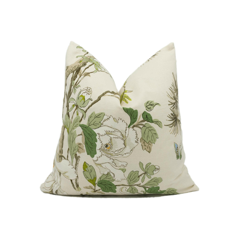 GP & J Baker - Tree Peony - Cream / Ivory / Sand - Classic Elegant Floral Cushion Cover - Handmade Throw Pillow - Designer Home Décor.