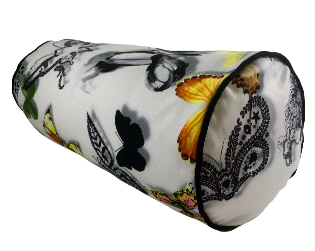 Designers Guild Christian Lacroix, Bolster Cushion Cover 'Butterfly Parade' 17x8".