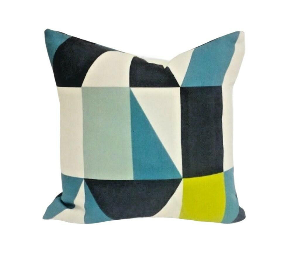 Scion - Nuevo - 4 Colourways Available - Funky Modern Patchwork Geometric Designer Cushion Cover - Luxury Throw Pillow - Handmade Home Decor.