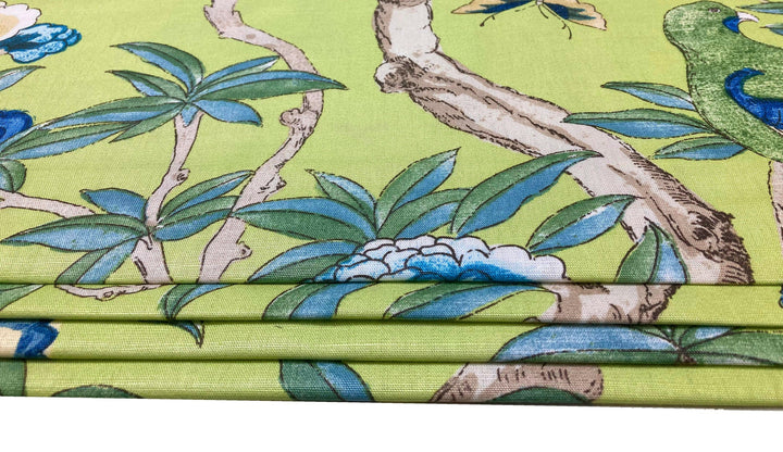 Thibaut - Giselle - Green -  Made To Measure Professionally Made Roman Blind.