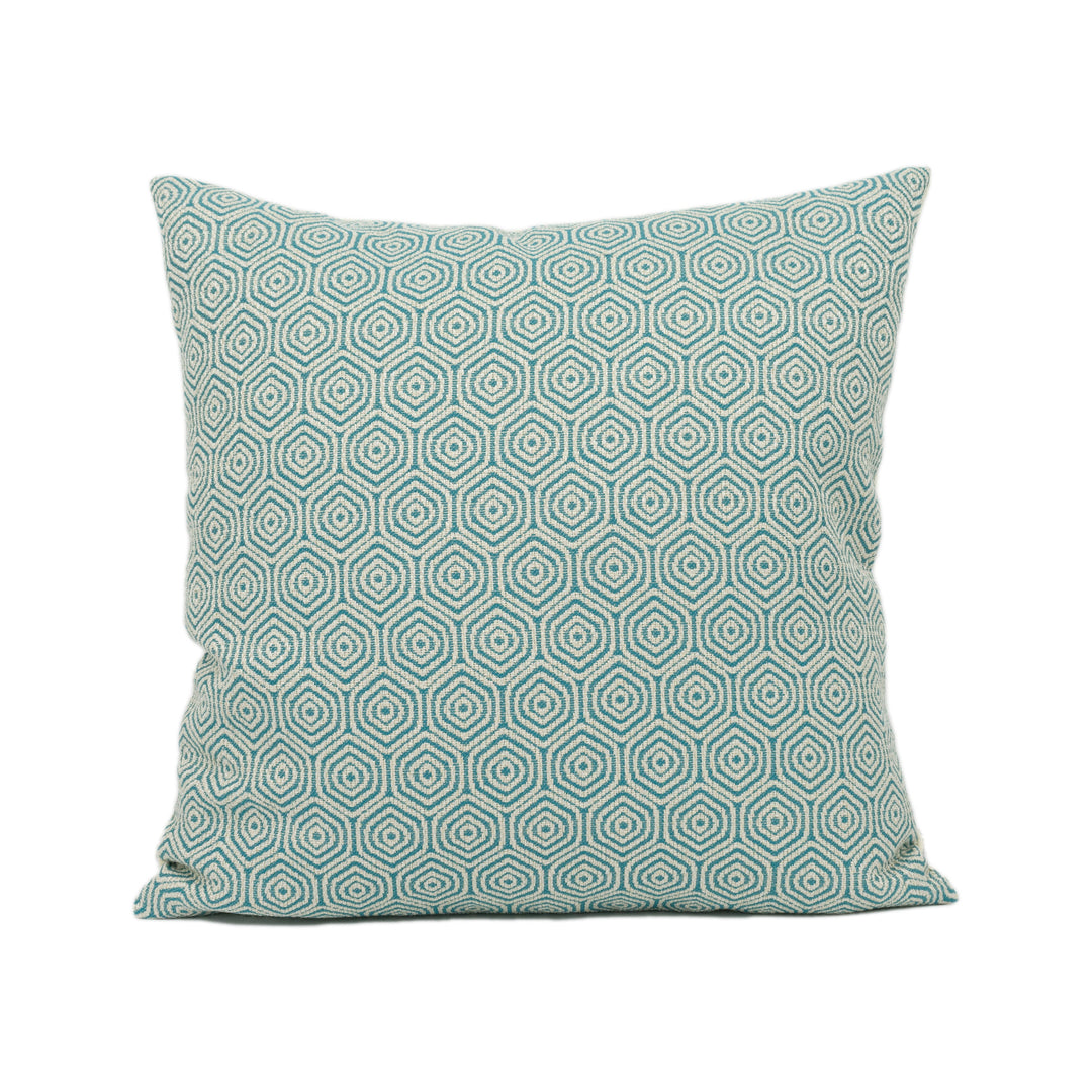 Clarke &amp; Clarke - Lunar - Jade - Woven Scandinavian Style Geometric Cushion Cover - Handmade Throw Pillow - Designer Home Décor