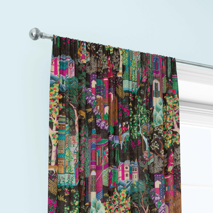 Manuel Canovas Leyla Velours Brun Curtains Made to Measure Drapes Designer Home Decor.