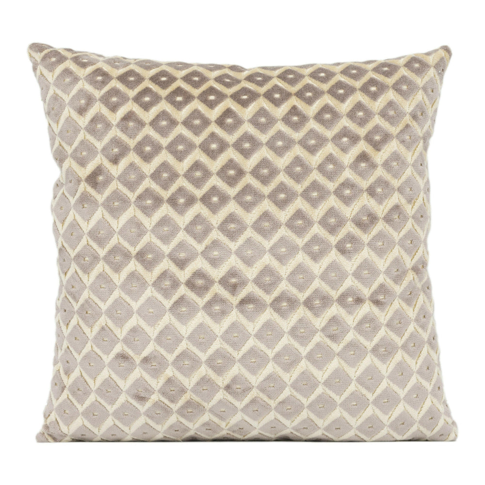 Jane Churchill - Mimosa - Silver - Stunning Designer Velvet Cushion Cover Home Décor Throw Pillow.