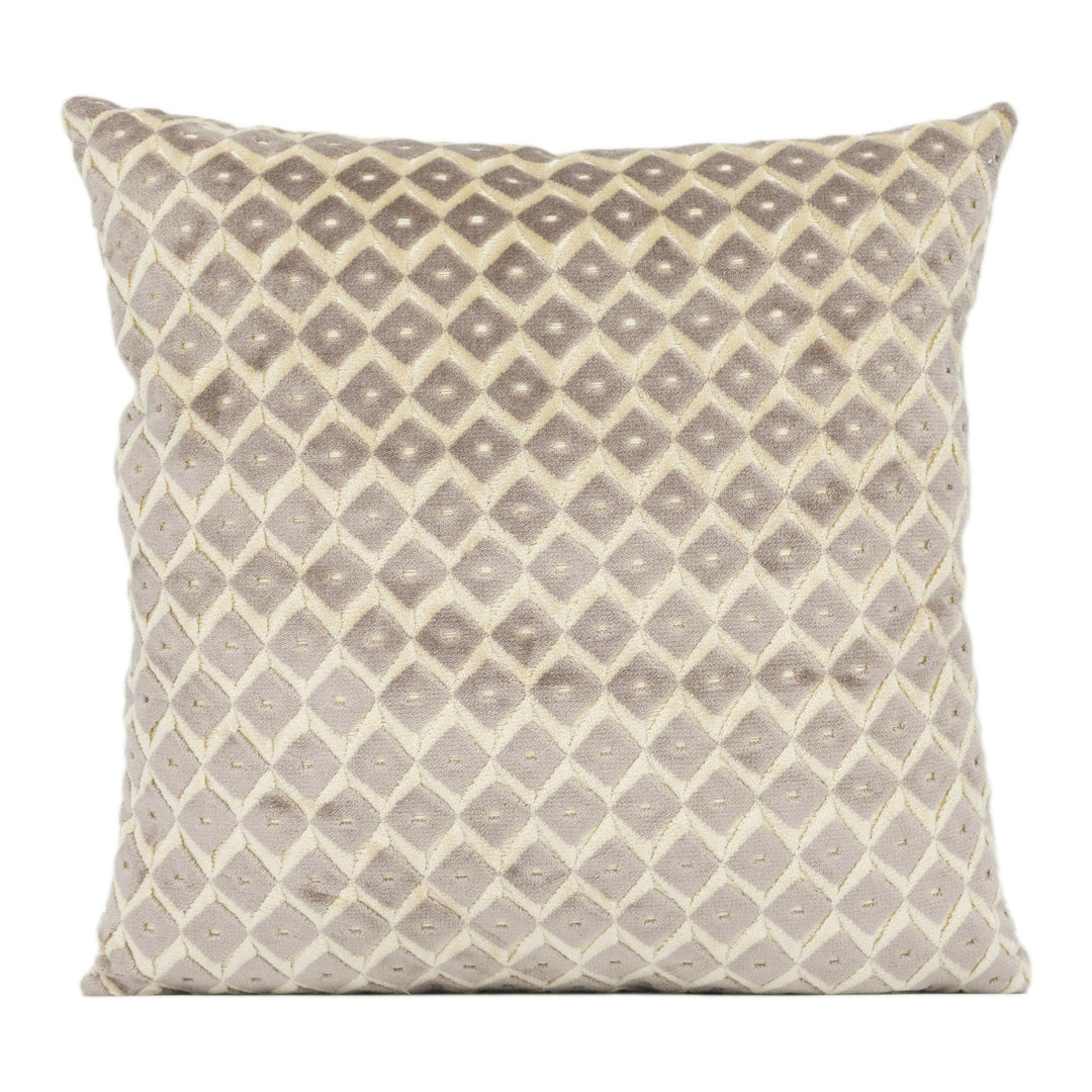 Jane Churchill - Mimosa - Silver - Stunning Designer Velvet Cushion Cover Home Décor Throw Pillow.