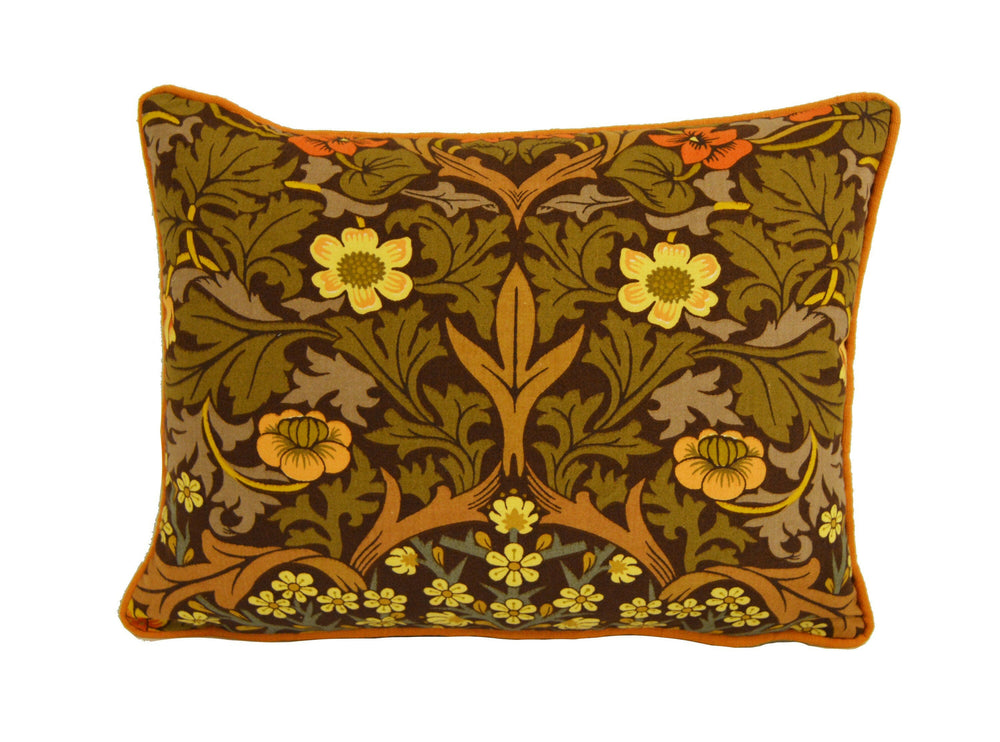 William Morris - Blackthorn - 60's Vintage - Contrast Piped Classic Designer Cushion Cover Stunning Throw Pillow Home Decor.