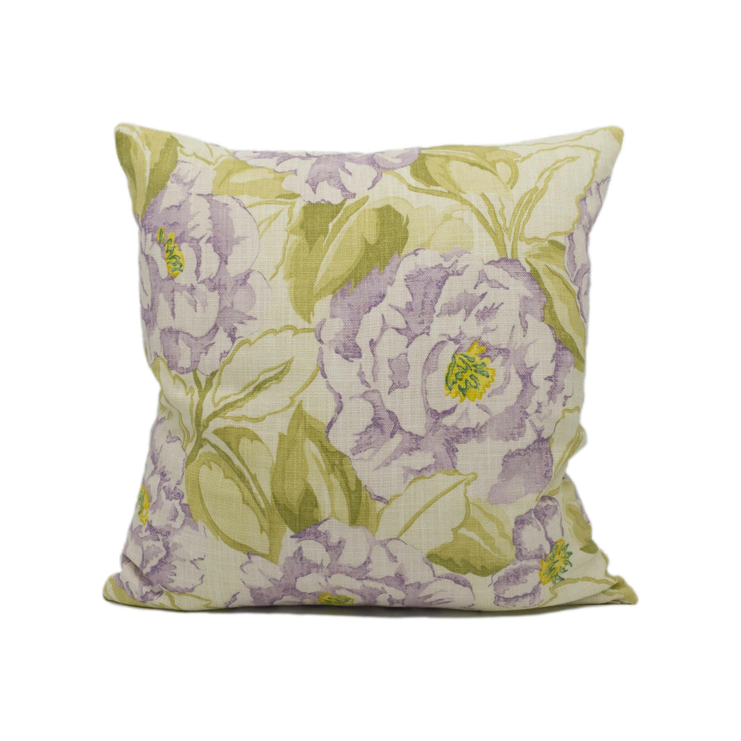 Harlequin - Rosella - Aubergine Lime &amp; Neutral - Soft Floral Rose Cushion Cover - Handmade Throw Pillow - Designer Home Décor.