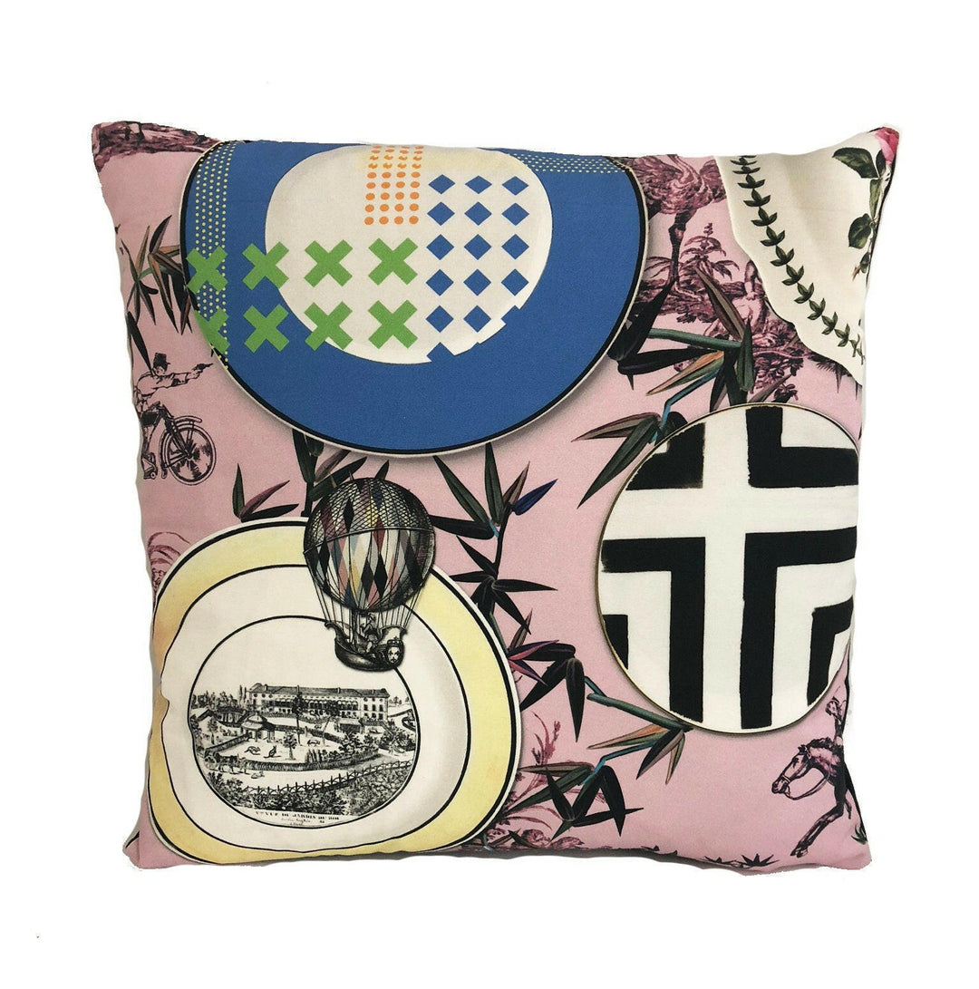 Designers Guild / Christian Lacroix - Folie Myrtille - Stunning Cotton Designer Cushion Cover Throw Pillow Home Decor.