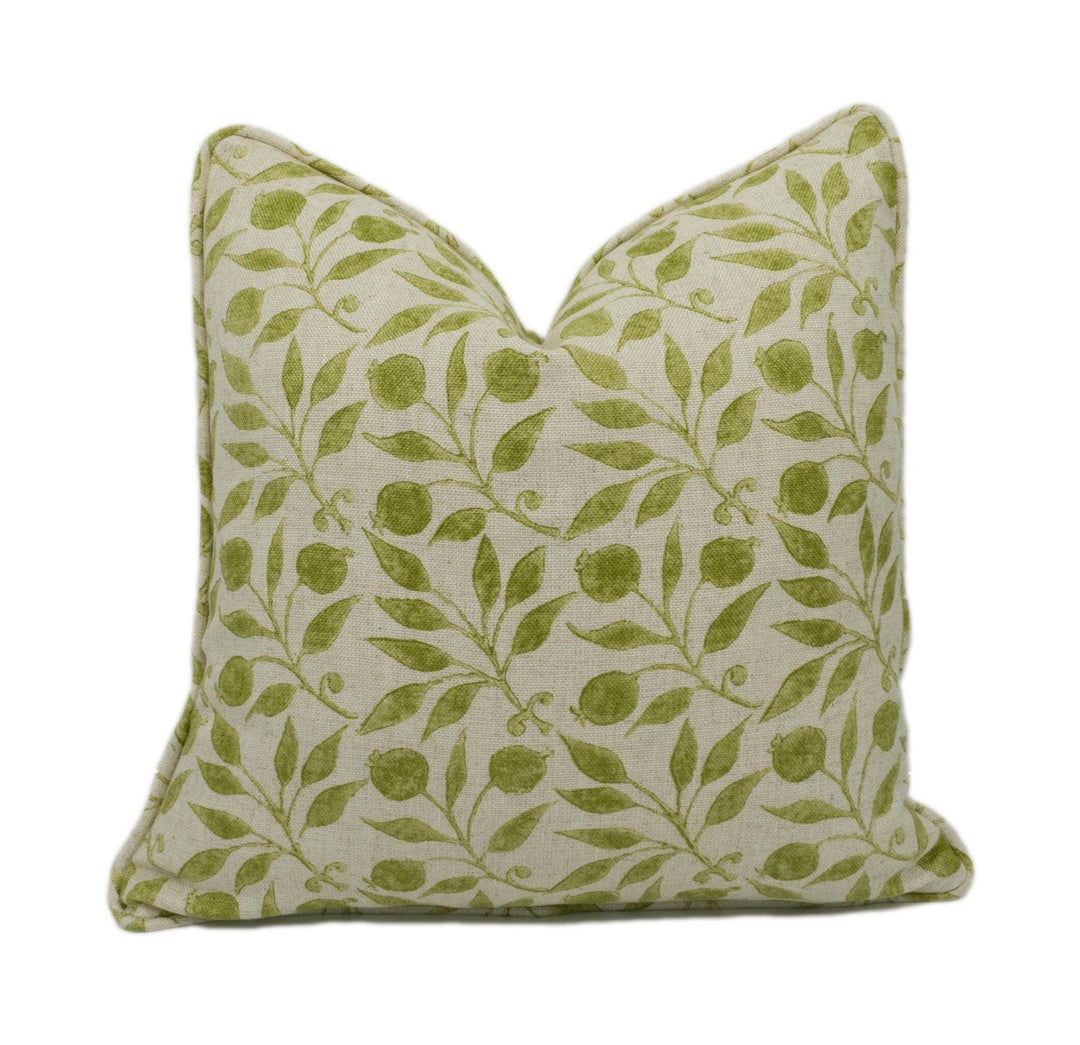 William Morris - Rosehip - Thyme - Classic Morris Intricate Floral Designer Cushion Cover - Luxury Throw Pillow - Handmade Home Decor.