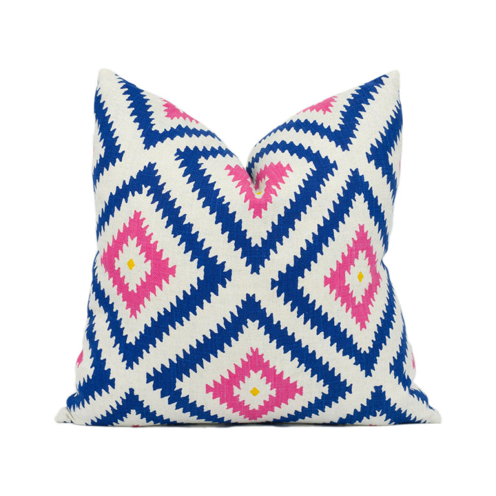 Andrew Martin - Glacier - Paradise - Bright Southwestern Influenced Cushion Cover Handmade Throw Pillow Designer Home Décor.