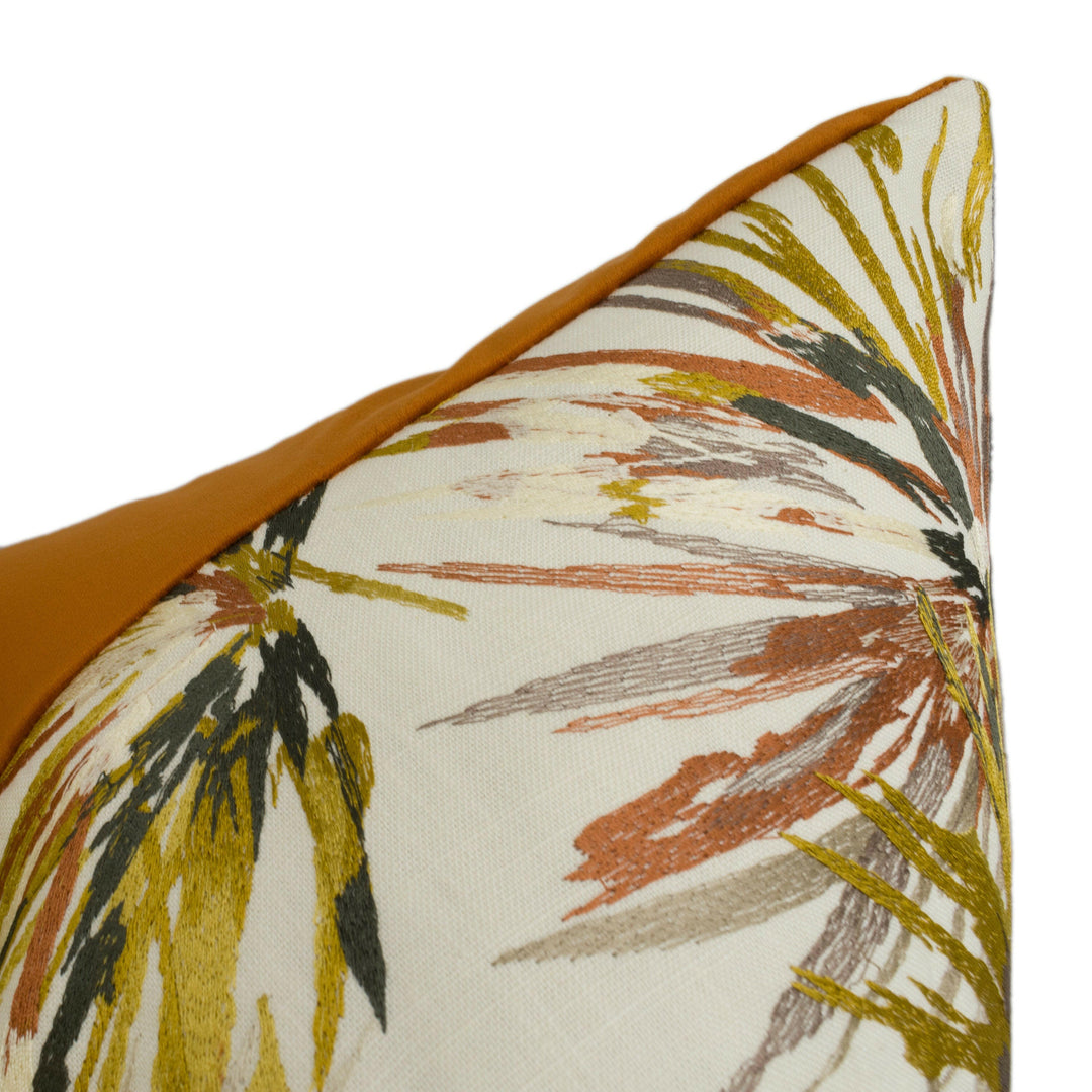 Harlequin - Aucuba - Paprika / Ochre - Stunning Embroidered Cushion Cover Throw Pillow Designer Home Decor.