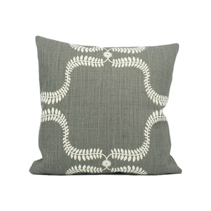 Vanessa Arbuthnott - Up The Garden Path - Winter - Scandinavian Trailing Vine Cushion Cover - Handmade Throw Pillow - Designer Home Décor.