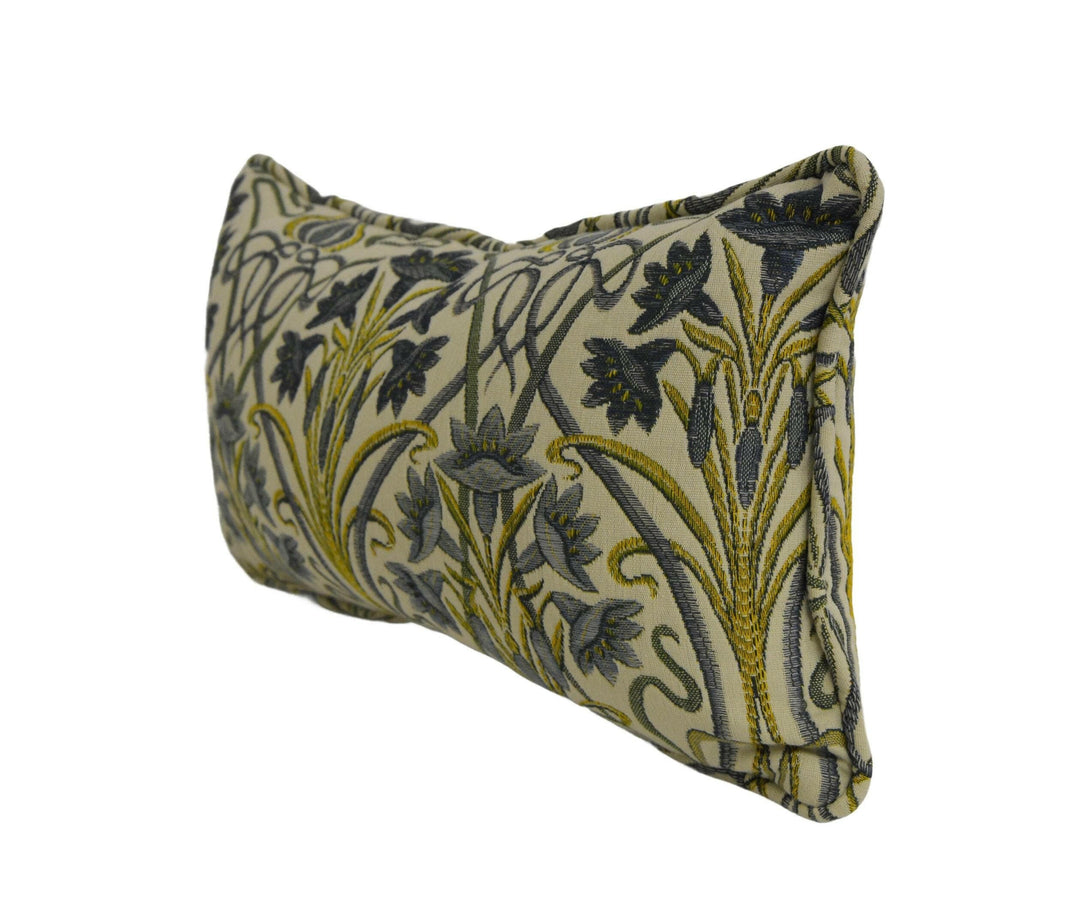 ILiv - Tiffany - Sand / Prussian / Jewel - Embroidered Cushion Cover/Pillow Throw Stunning.