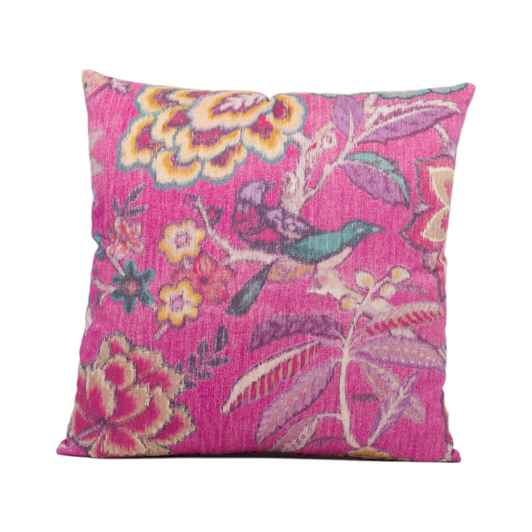 Sanderson - Indra Flower - Hibiscus - Stunning Handmade Cushion Cover Designer Throw Pillow Home Décor.