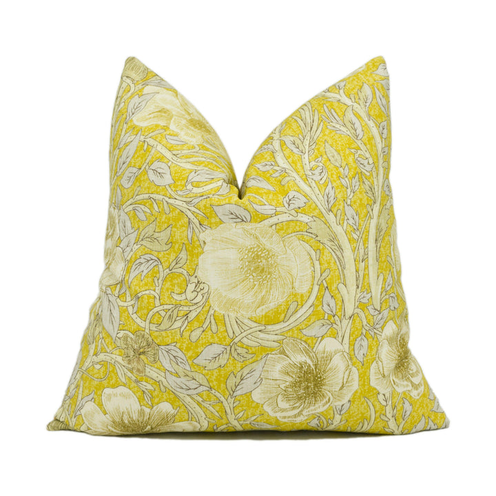 Fryetts - Ophelia - Ochre - Colourful Vintage Inspired Cushion Cover - Handmade Throw Pillow - Designer Home Décor.