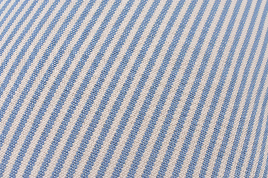 Sanderson – Burnham – Woad – Luxury Designer Cotton Pinstripe Cushion Cover