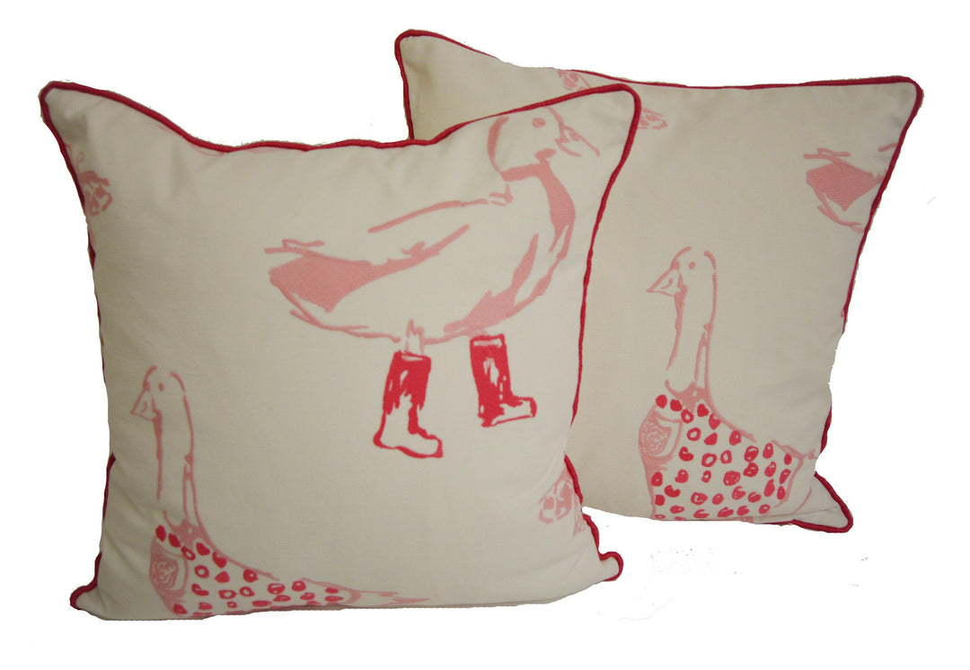 Clarke &amp; Clarke - Jemima - Pink - Stunning Embroidered Cushion Cover Throw Pillow Designer Home Decor.