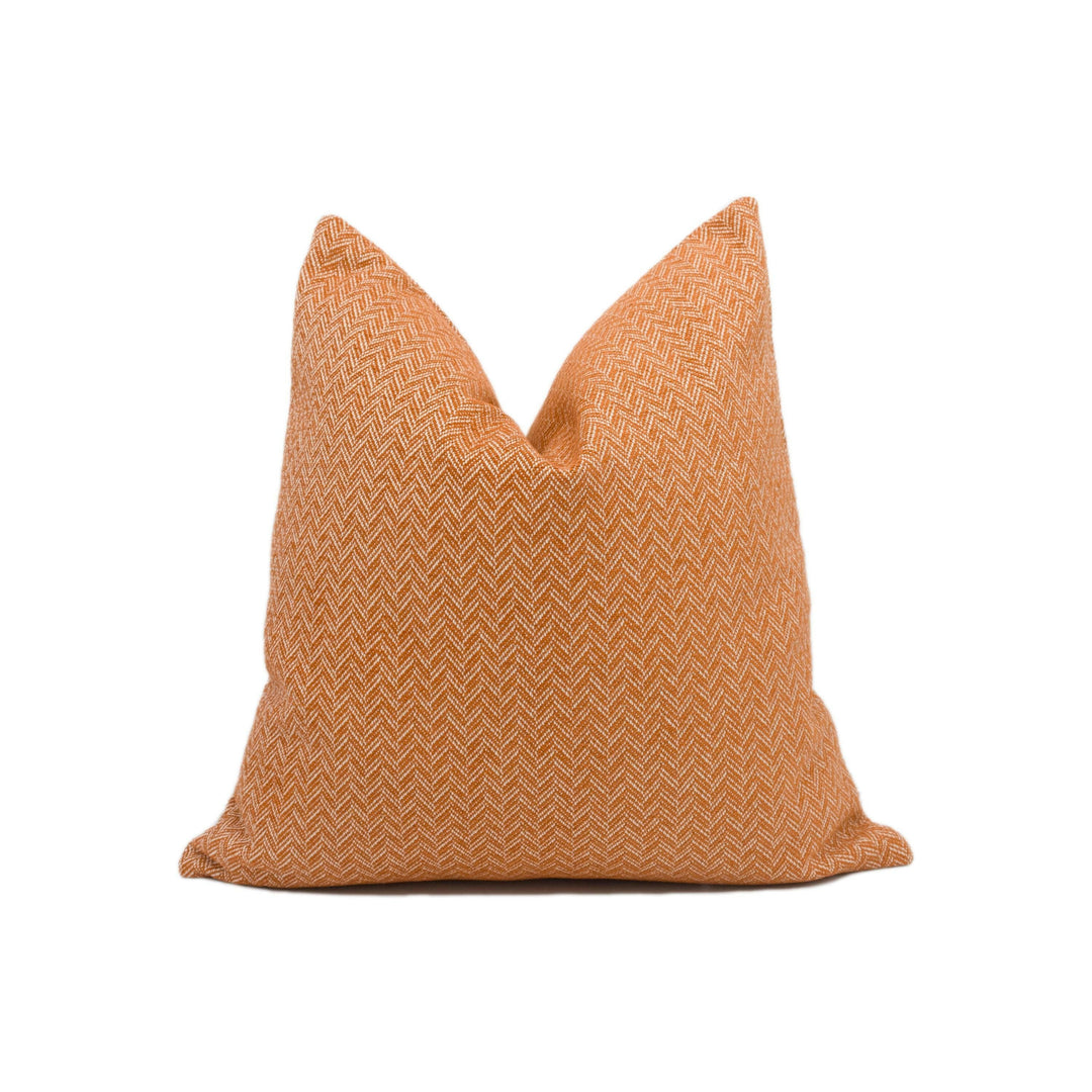 Clarke & Clarke - Trinity - Spice - Modern Herringbone Chenille Cushion Cover - Handmade Throw Pillow - Designer Home Décor.