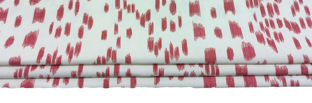 Brunschwig & Fils Les Touches Pink Made To Measure Professionally Made Roman Blind.