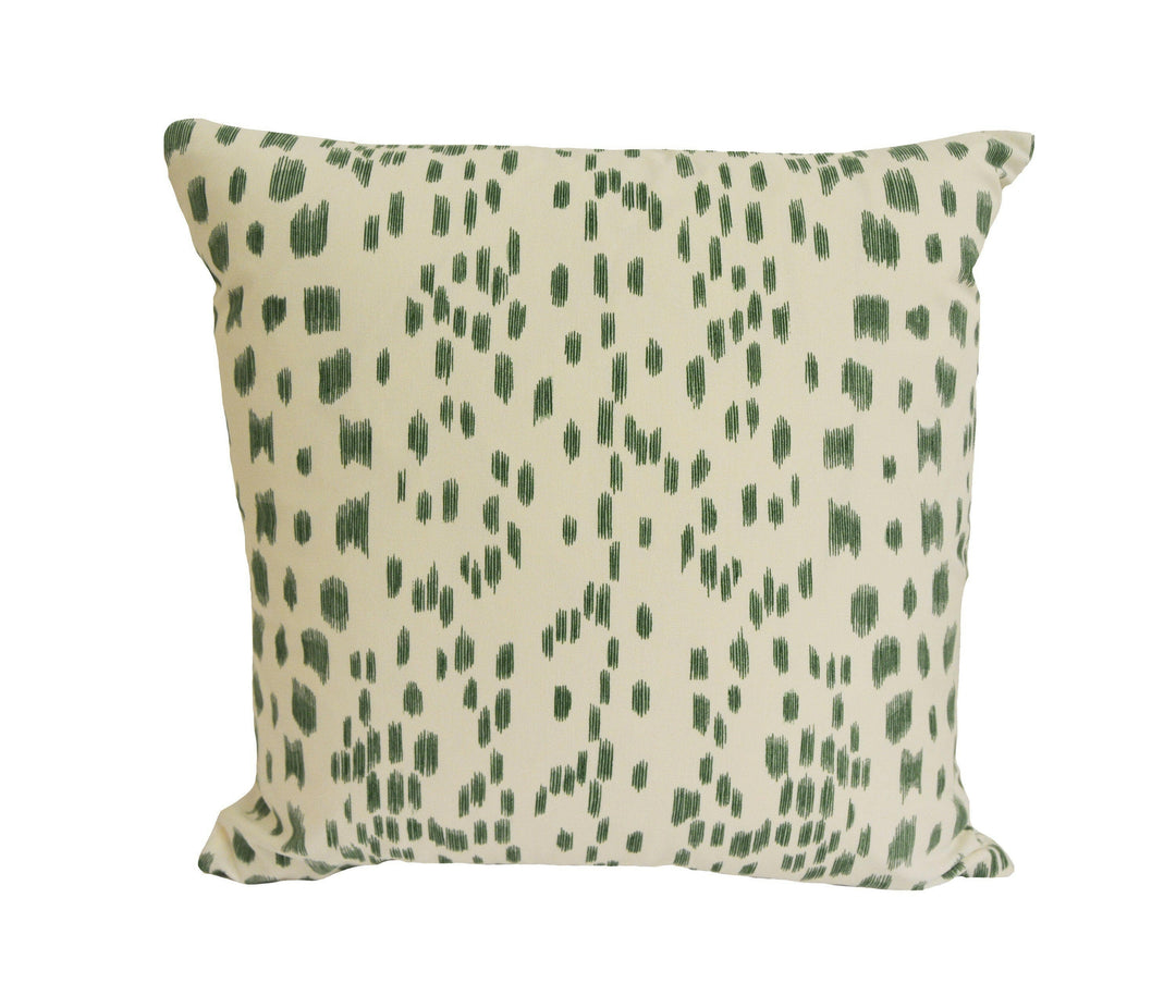 Brunschwig and Fils - Les Touches - Green - Luxurious Modern Animal Print Designer Cushion Cover - Luxury Throw Pillow - Handmade Home Decor.