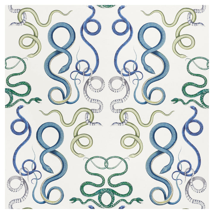 Schumacher - Giove -  Emerald & Sapphire -  Made To Measure Professionally Made Roman Blind.