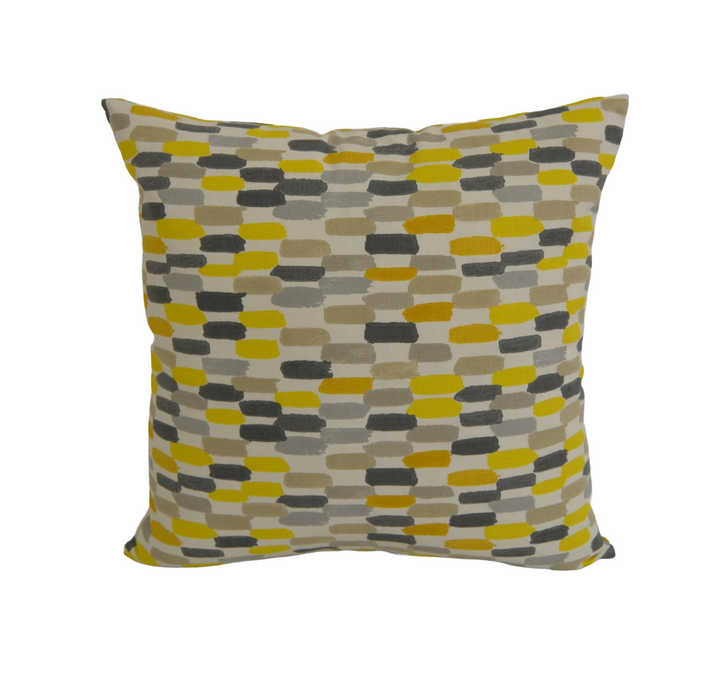 Prestigious - Batik - Saffron - Quirky Colourful Brushstrokes Cushion Cover - Handmade Throw Pillow Designer Home Decor.