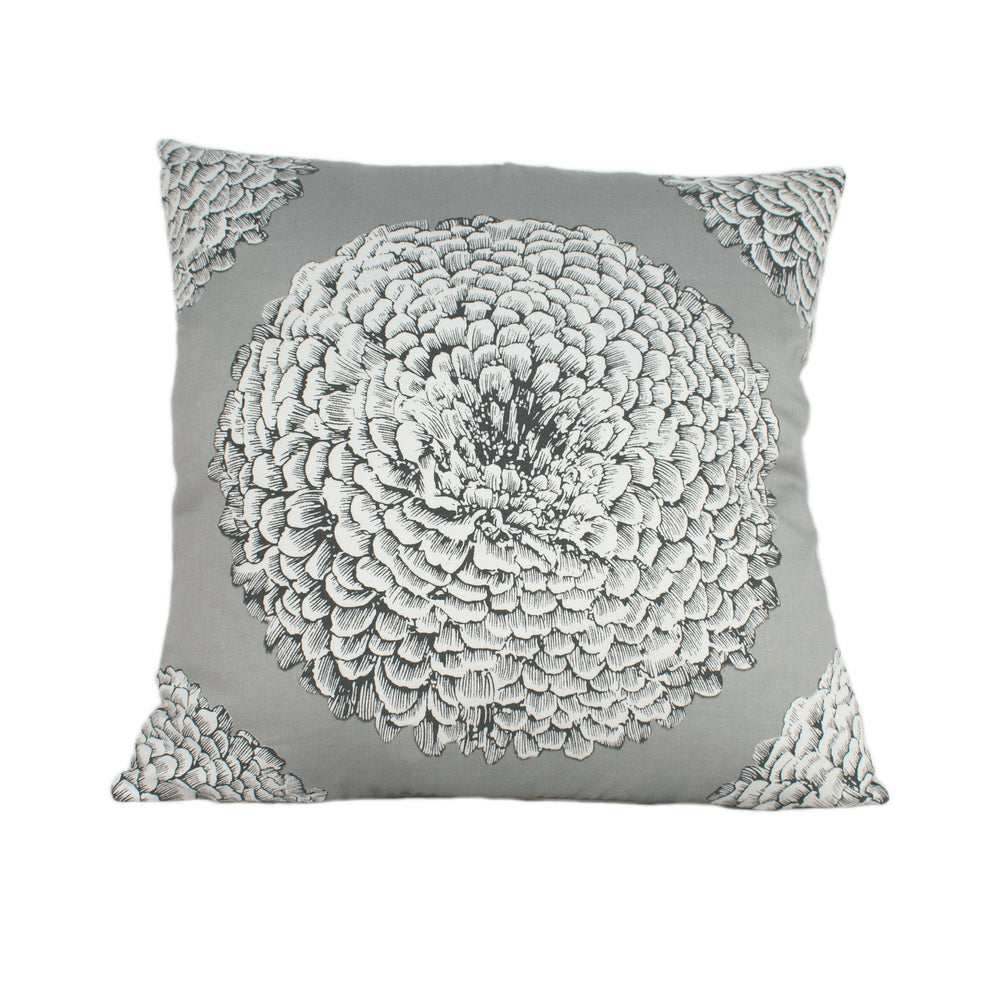 Harlequin - Elixity - Titanium - Soft Cotton Printed Floral Cushion Cover Throw Pillow Designer Home Decor.