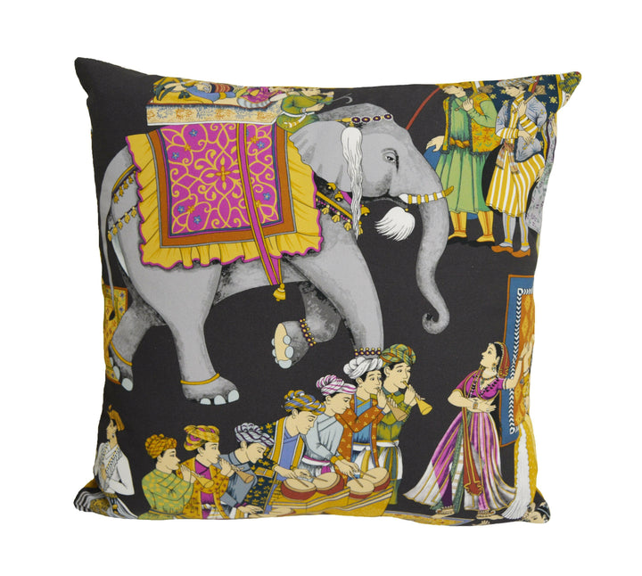 Manuel Canovas - Kalinda - Paon - Vibrant Indian Inspired Designer Cushion Cover - Handmade Throw Pillow - Designer Home Decor.