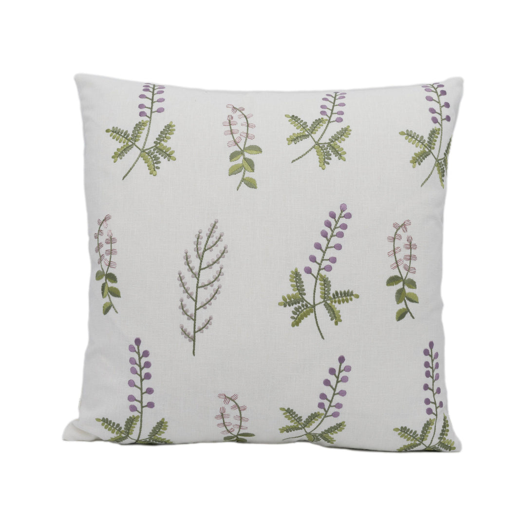 Sanderson Bilberry Celadon / Fig - Folk Botanical Embroidery