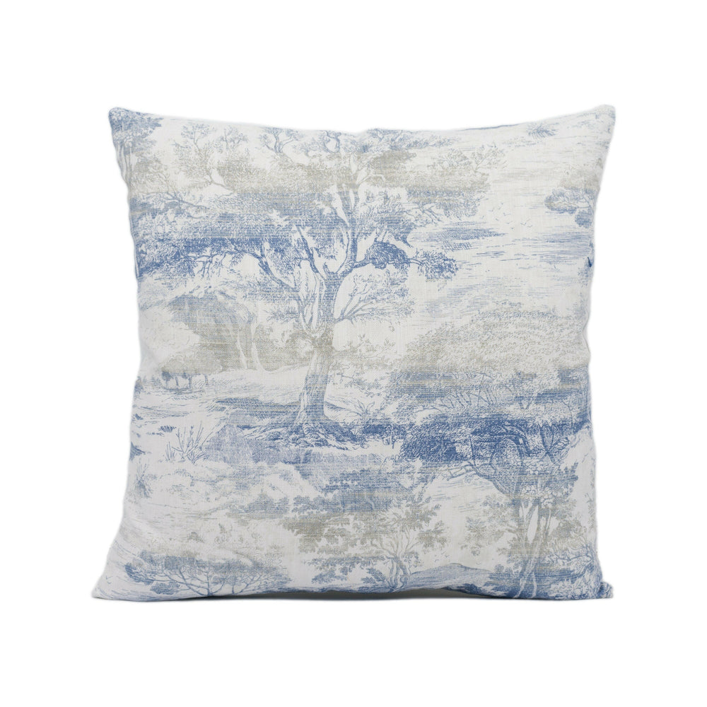 Jane Churchill - Eden - Blue - Handmade Cushion Cover Stunning Throw Pillow Designer Home Décor.