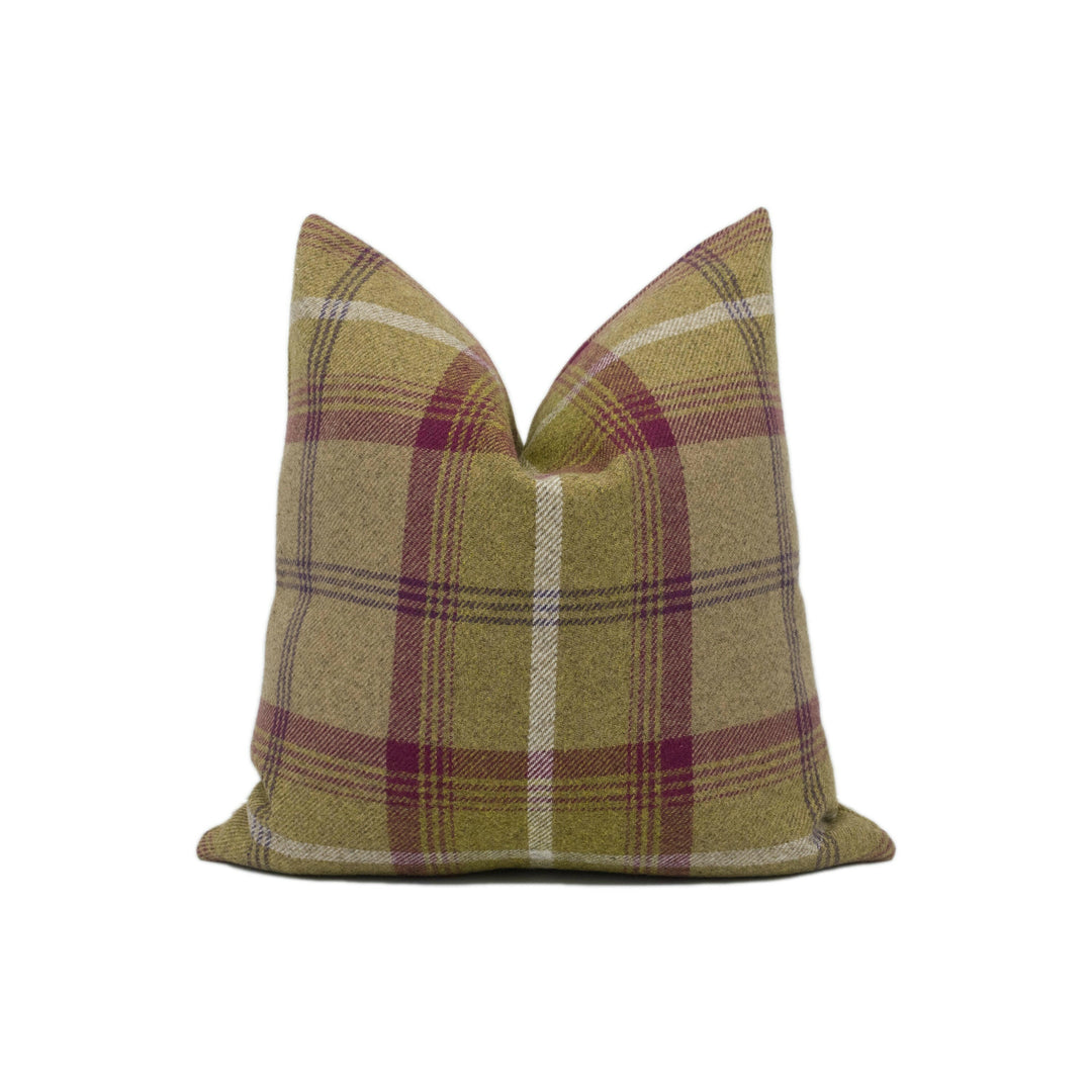 Porter & Stone - Balmoral - Heather - Plaid Tartan Cushion Cover - Handmade Throw Pillow - Designer Home Décor.