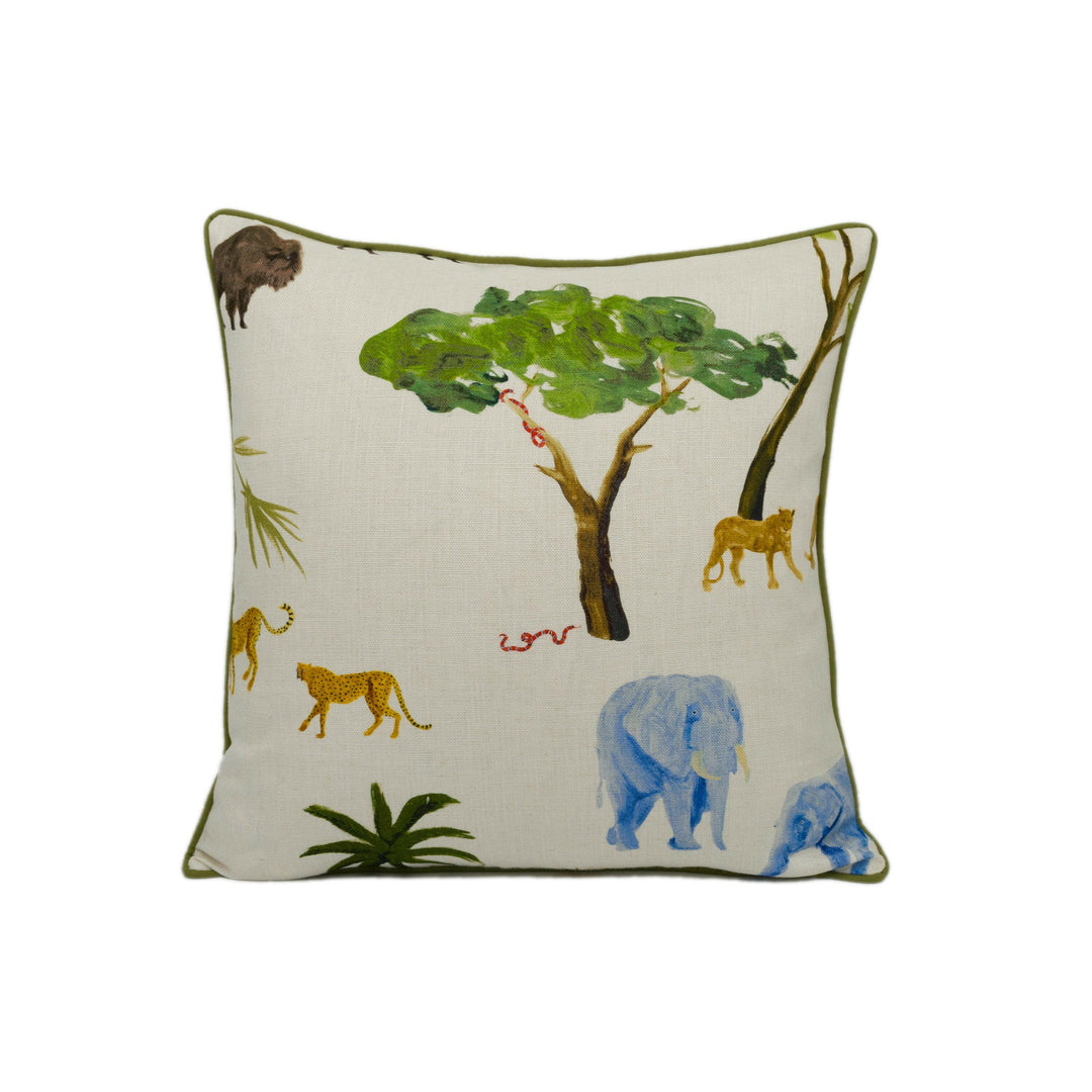 Andrew Martin - Noah - Multi - Piped Stunning Cushion Cover - Designer Throw Pillow Luxury Handmade Deoc.
