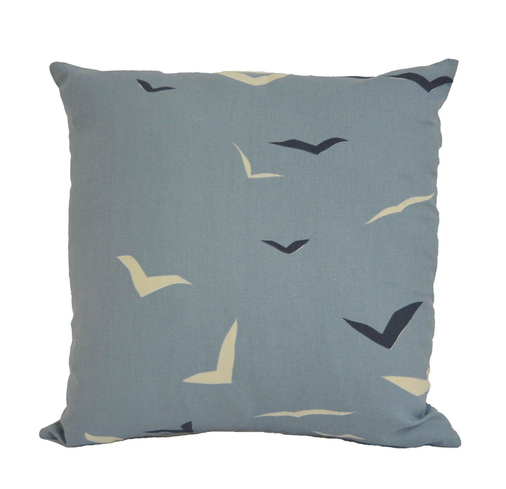 Scion - Flight - Denim / Indigo / Chalk - Retro Birds in Flight Cushion Cover - Handmade Throw Pillow - Designer Home Decor.
