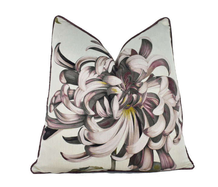 Zoffany - Evelyn - 3 Colourways Available - Rose Quartz / Koi Vine Black / Tigers Eye - Floral Cushion Cover - Handmade Designer Pillow.