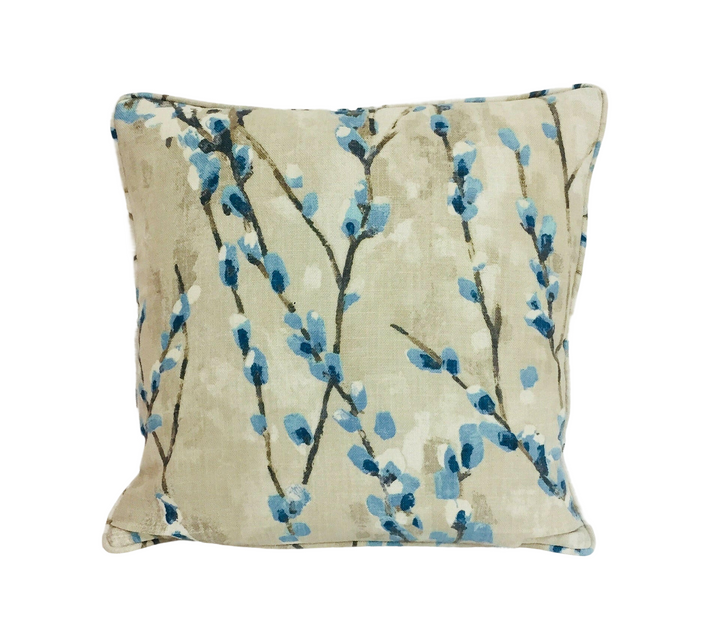 Harlequin - Salice - Marine - Vibrant Floral Designer Cushion Cover Throw Pillow Handmade Home Decor.