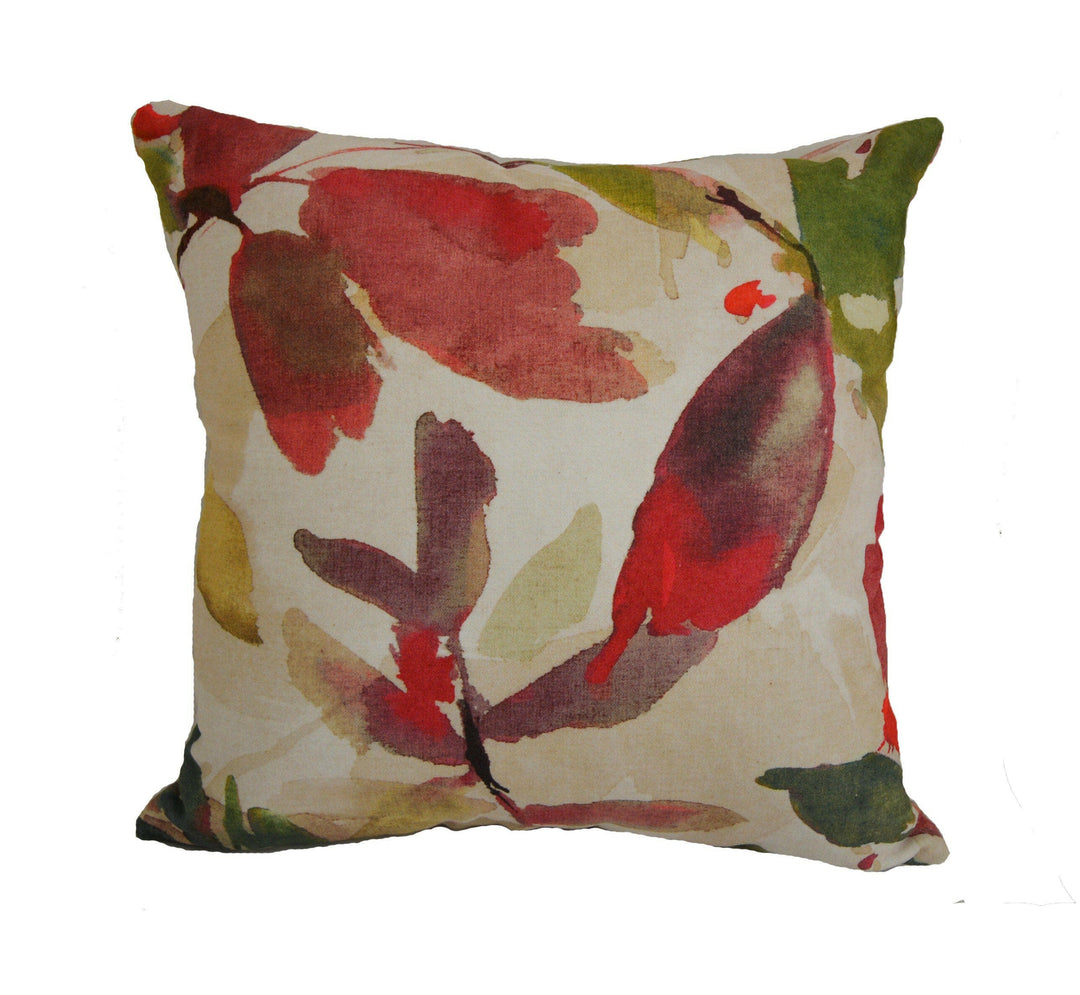 Prestigious - Azzuro - Antique - Abstract Faux Suede Floral Cushion Cover - Handmade Throw Pillow Designer Home Decor.