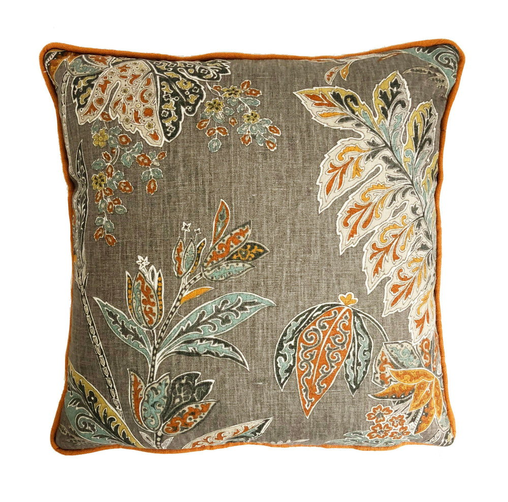 Kravet - Ishana - Turmeric - Cushion Cover Pillow Throw Contrast Piped.