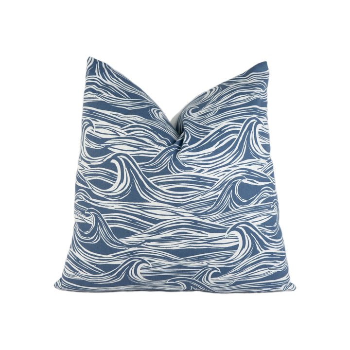 Clarke & Clarke x Studio G - Surf - Navy - Stunning Designer Cushion Cover Throw Pillow Home Decor