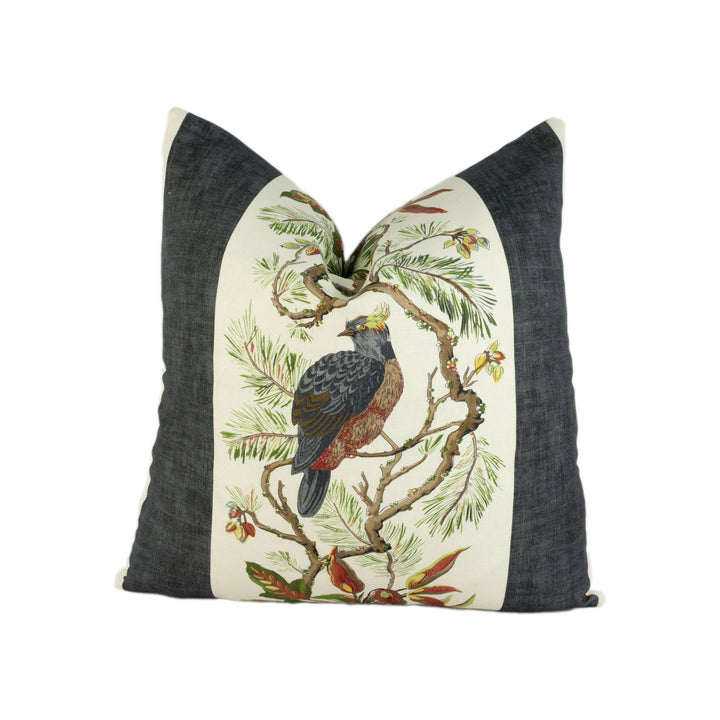 Thibaut - Williamson - Black - Stunning Designer Cushion Cover Home Décor Throw Pillow.